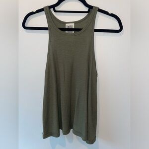 Free People Army Green Tank Top